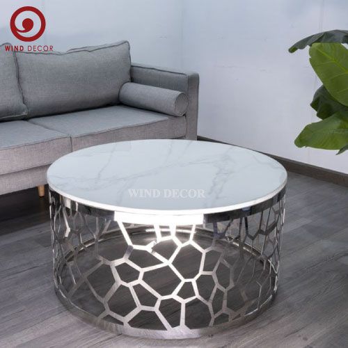 Bàn Sofa Inox Mạ 602T