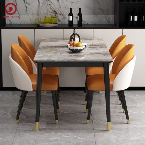 BAC-44 Bộ bàn ăn Ceramic Ozio và 4 ghế Fil Noir Minotti