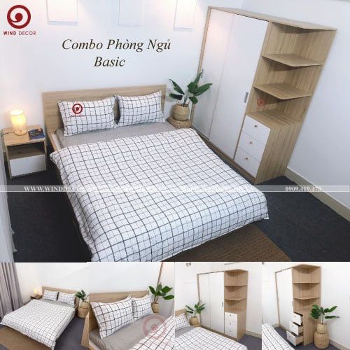 Combo Phòng Ngủ Basic ( Tùy chọn màu sắc và kích thước)
