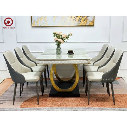 Bộ bàn ăn Luxury và 6 ghế Liam