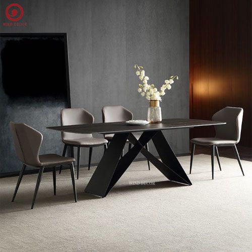BAC-147 Bộ bàn ăn Alma Ceramic và 4 ghế Vaz