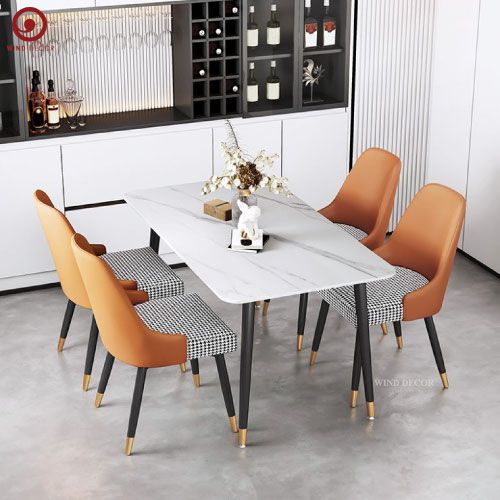 BAC-95 Bộ bàn ăn Ceramic A5 và 4 ghế Mona