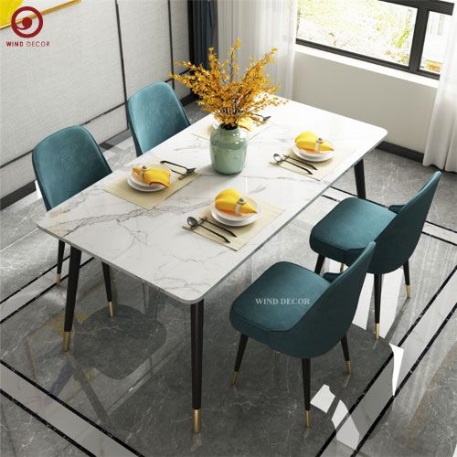 BAC-95 Bộ bàn ăn Ceramic A5 và 4 ghế Mona
