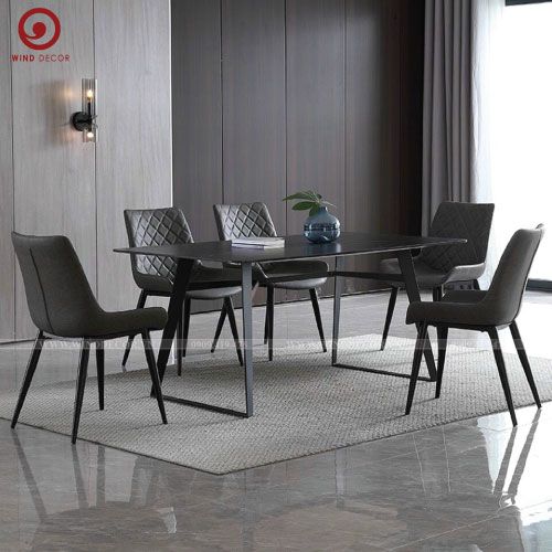 BAC-39 Bộ bàn ăn Ceramic Boone và 4 ghế Nordic