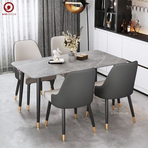 BAC-95 Bộ bàn ăn Ceramic A5 và 4 ghế Mona