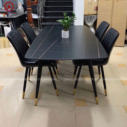 BAC-61 Bộ bàn ăn Ceramic A5 và 5 ghế Nordic-G