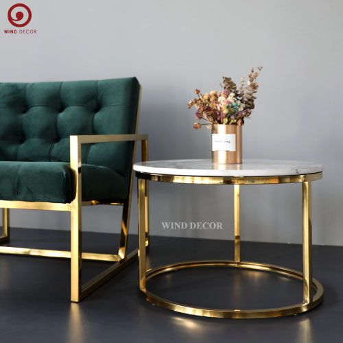 Bàn Sofa Inox Bonny Đơn