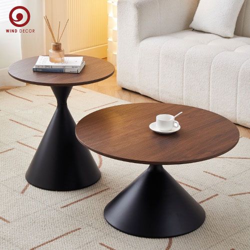 Cặp Bàn Sofa Cone Wood (Cả bàn lớn và bàn nhỏ)