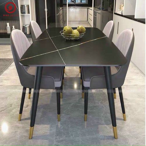 BAC-62 Bộ bàn ăn Ceramic A5 và 4 ghế Monet
