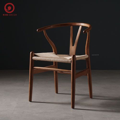 Ghế Wishbone Cao Su Đan Dây