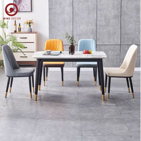 BAC-103 Bộ bàn ăn Ceramic A5 và 4 Monet Không Tay