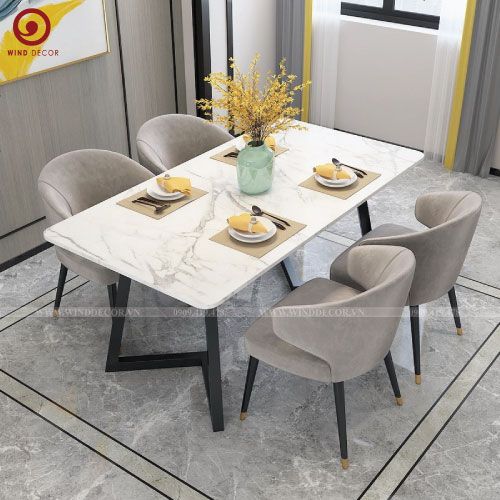 BAC-11 Bộ bàn ăn Grace-G và 4 ghế Minotti