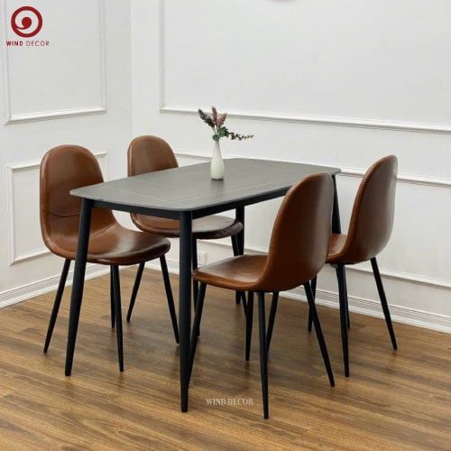 Bộ bàn ăn Ceramic và 4 Ghế Venus