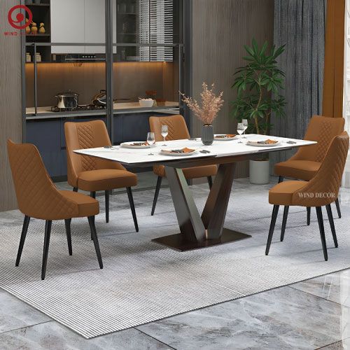 BAC-94 Bộ bàn ăn 6 ghế tùy chọn màu sắc