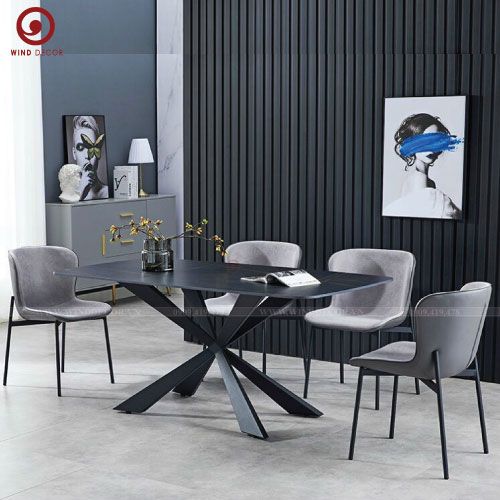 BAC-54 Bộ bàn ăn Ceramic A2 và 4 ghế Zanta