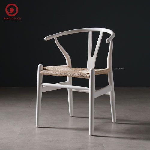 Ghế Wishbone Cao Su Đan Dây