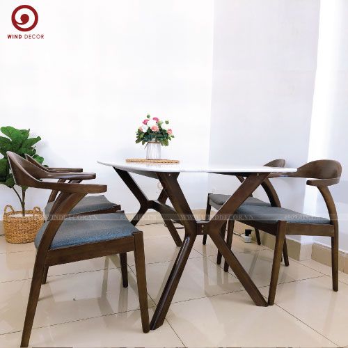 BA-84 Bộ bàn ăn X-tra và 4 ghế Kenedy