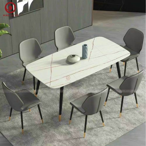 BAC-60 Bộ bàn ăn Ceramic A5 và 4 ghế Tony-G