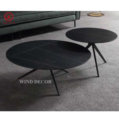 Cặp Bàn Sofa Hym Mặt Đá Ceramic