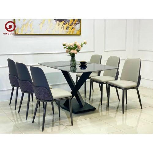 Bộ bàn ăn Stratos Ceramic và 4 Ghế Sky