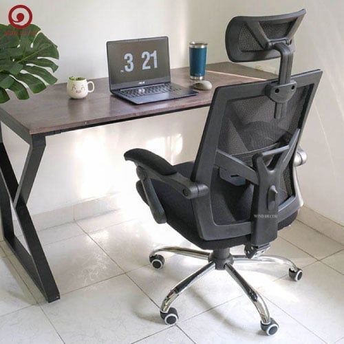 Ghế Văn Phòng Chân Xoay Có Tựa Đầu JO-822D