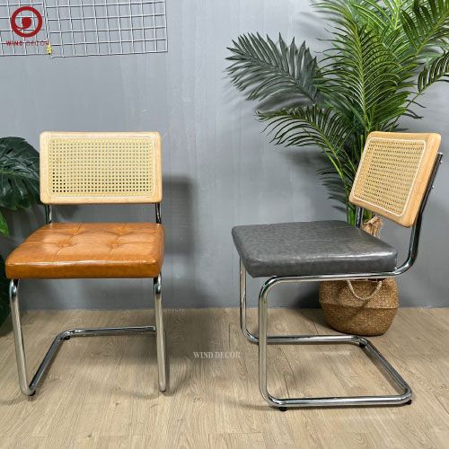 Ghế Lưới Mây Bọc Nệm Rattan