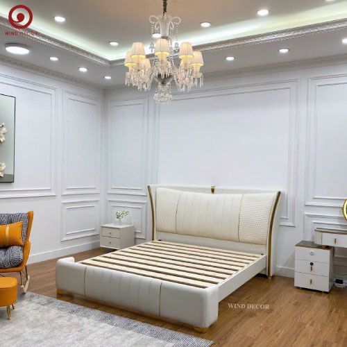 Giường Bọc Nệm Tony - 2 Tab Đầu Giường