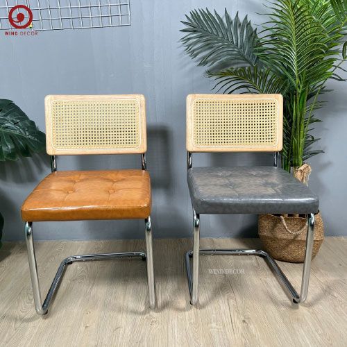 Ghế Lưới Mây Bọc Nệm Rattan