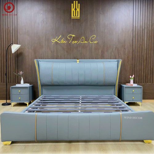 Giường Bọc Nệm Tony - 2 Tab Đầu Giường