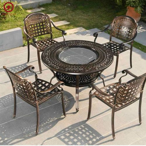 Bàn Ngoài Trời BV06 Có Bếp Than