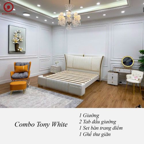 Combo Phòng Ngủ Tony White