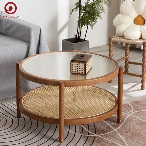 Bàn Sofa Mây Mắt Cáo BS-86