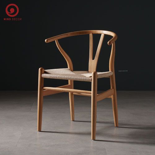 Ghế Wishbone Cao Su Đan Dây