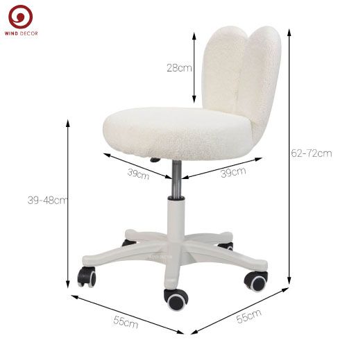 Ghế tai thỏ vải lông cừu 412