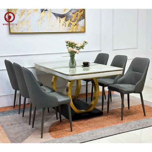Bộ bàn ăn Luxury và 6 ghế Liam