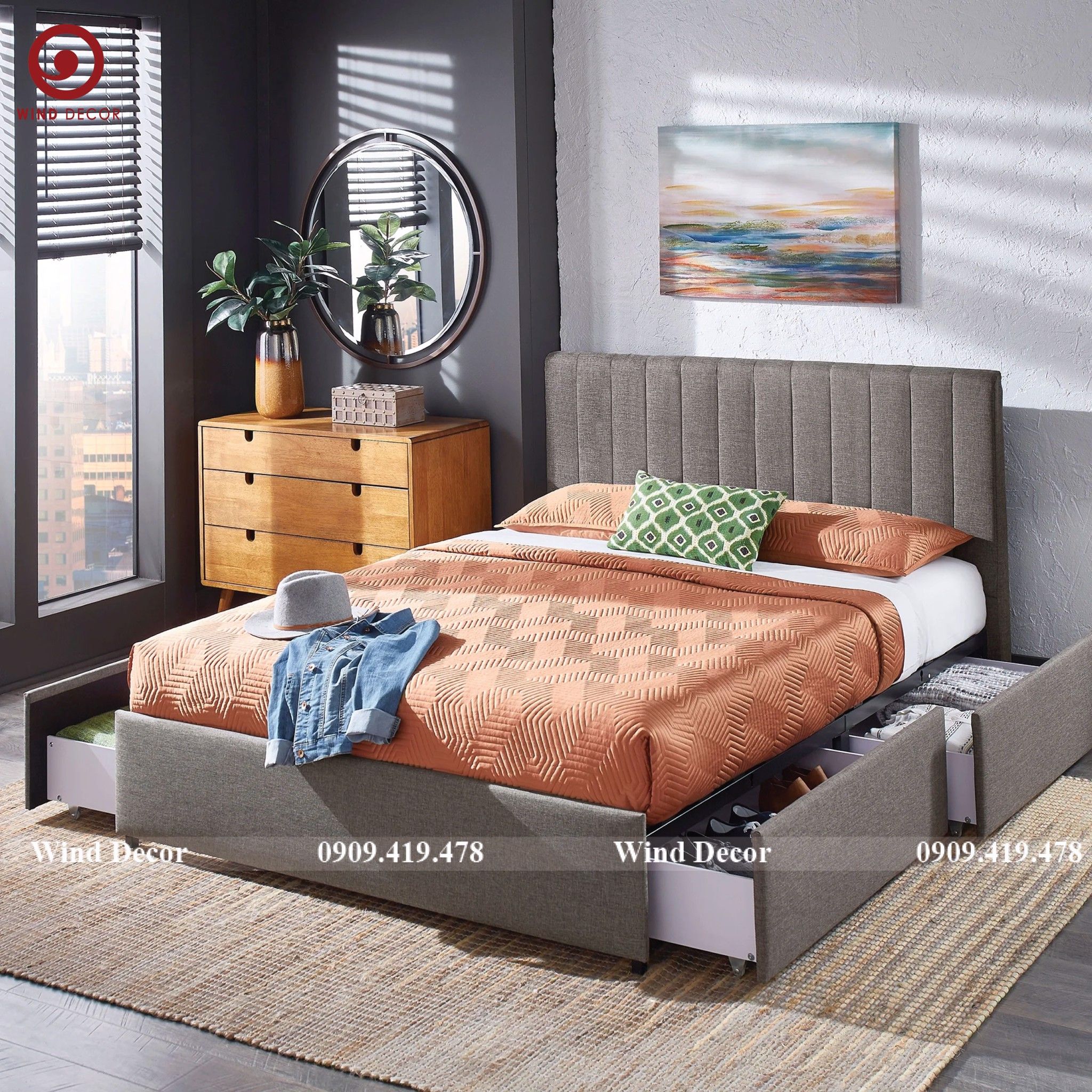 Giường Bọc Nệm GBN-50