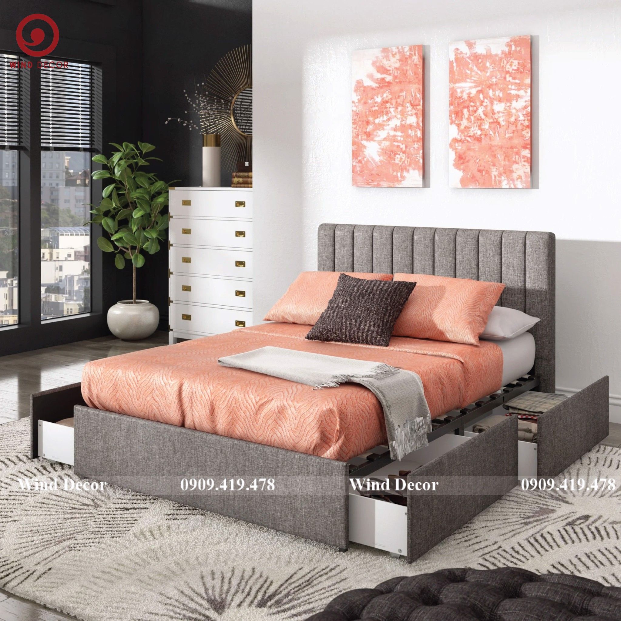 Giường Bọc Nệm GBN-50