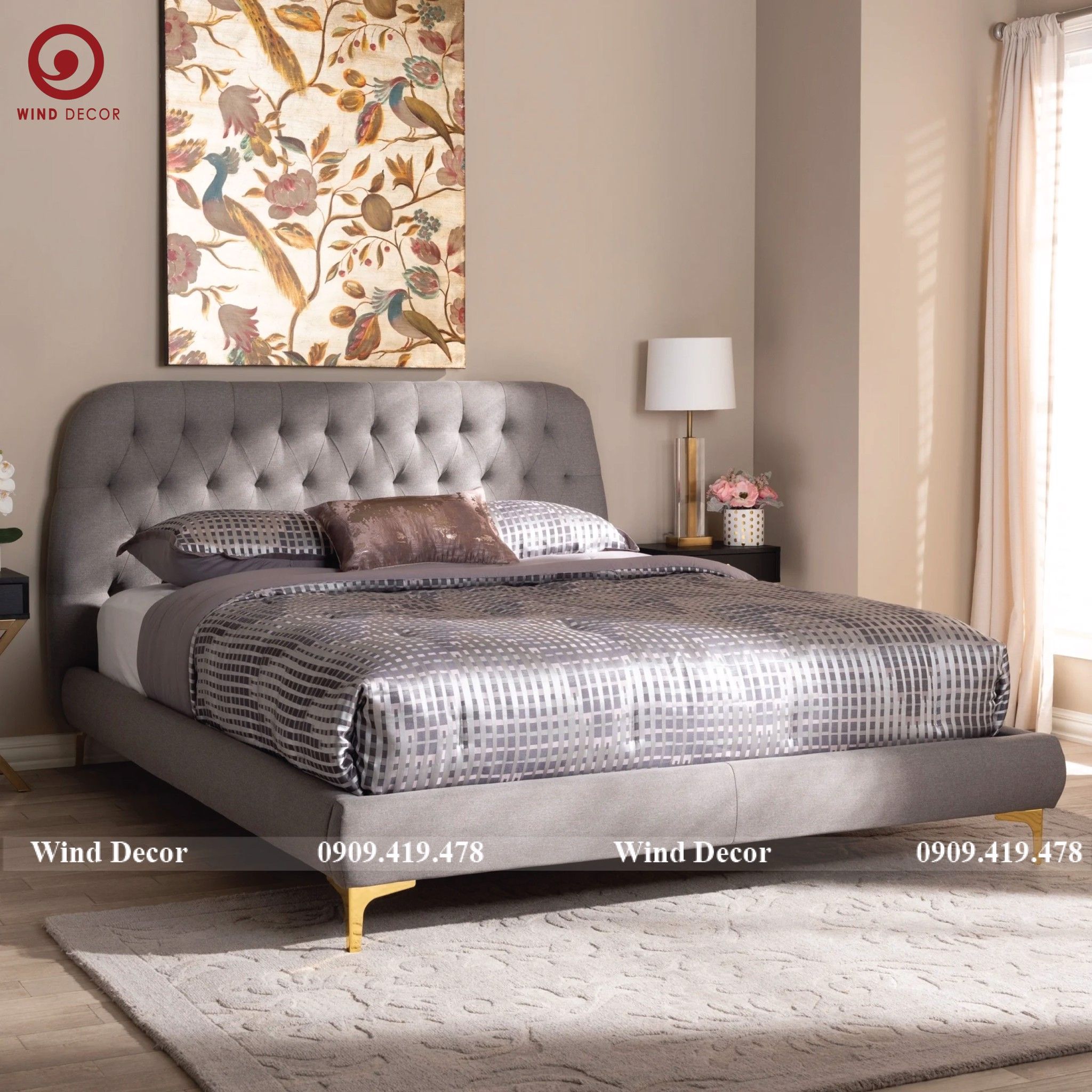 Giường Bọc Nệm GBN-52
