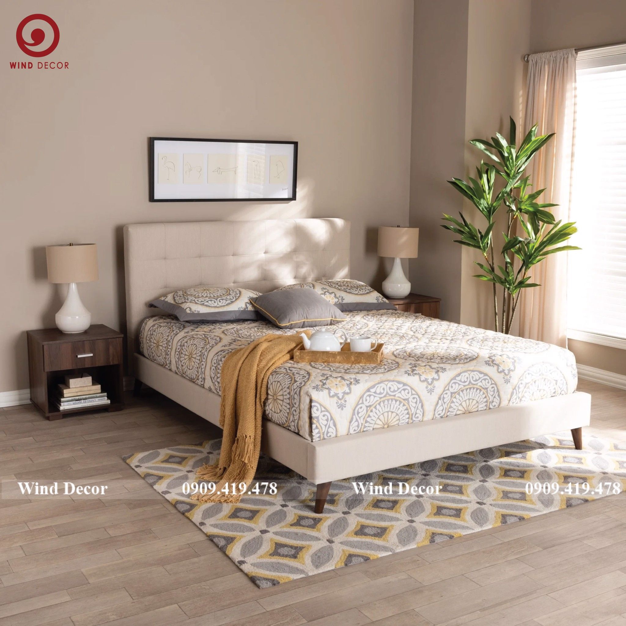 Giường Bọc Nệm GBN-54