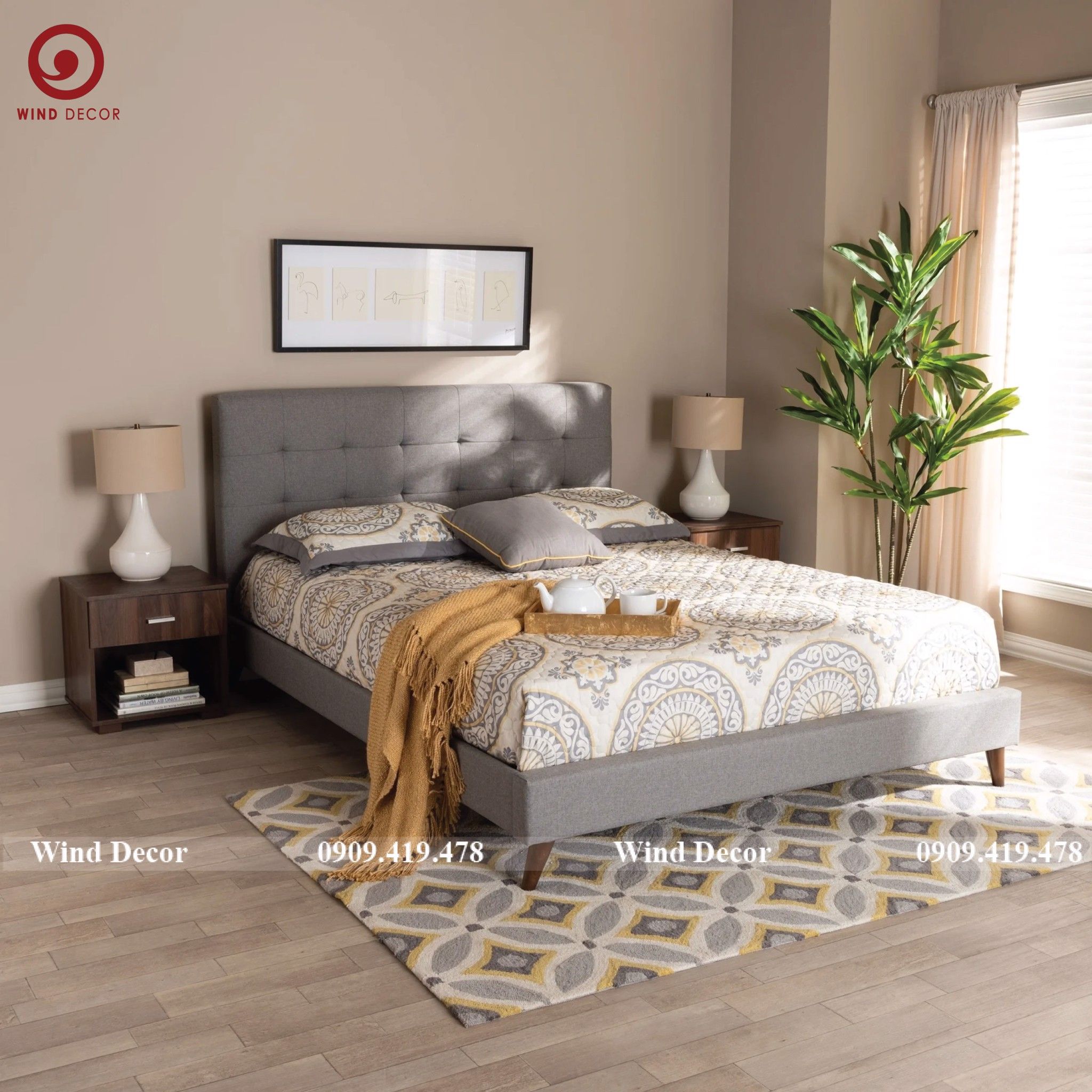 Giường Bọc Nệm GBN-54