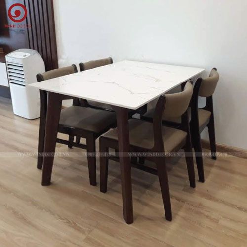 BA-83 Bộ bàn ăn Howard và 4 ghế Bella