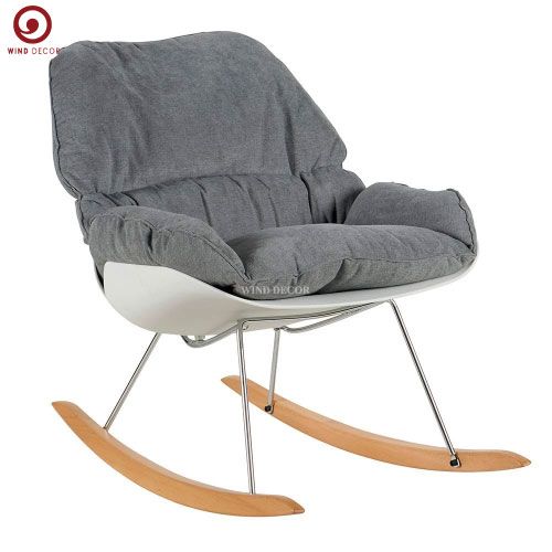 Ghế Bập Bênh Thư giãn Lựng Nhựa Bọc đệm