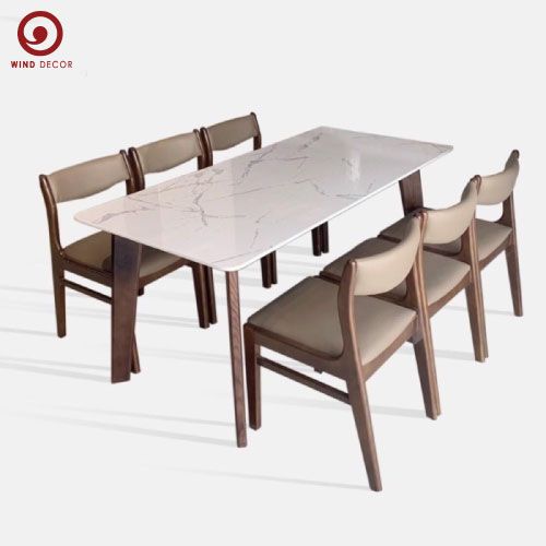BAC-04 Bộ bàn ăn Howard và 6 ghế Bella