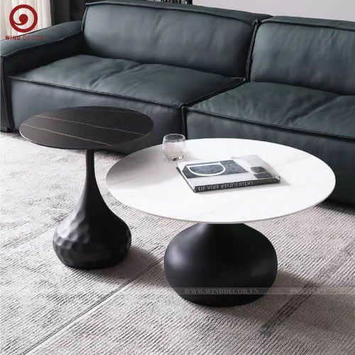 Bàn Sofa Hugo Mặt Đá Ceramic