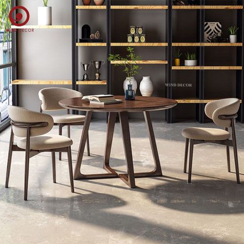 BA-87 Bộ Bàn Ăn Grace Round và 4 ghế Oleandro