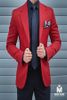 Áo Khoác Blazer Nam Màu Đỏ  - Cổ Ve Xuôi  - 2 Nút  - S6