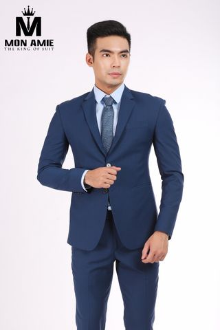 Bộ Vest Nam MON AMIE Công Sở Xanh Navy Trẻ Trung Phong Cách Hiện Đại - F74.085