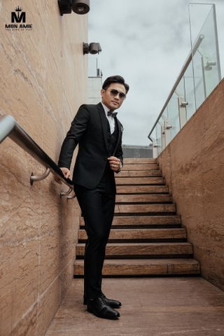 Tuxedo Đen Hiện Đại Dự Tiệc