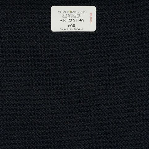 AR 2261 96 CANONICO - 100% Wool - Đen Trơn