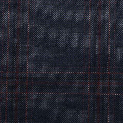 D529/1 Vercelli CV - Vải Suit 95% Wool - Xanh Dương Caro